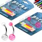 Pack Piercing Nombril Phosphorescents
