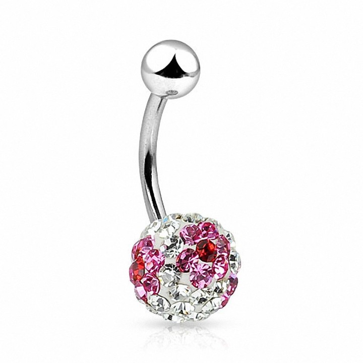 Piercing nombril Crystal Swarovski Fleurs