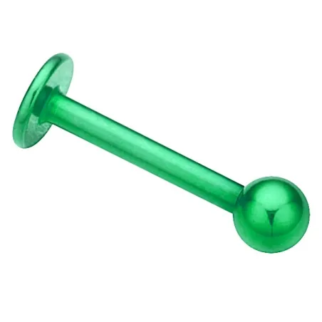 Piercing Labret Titanium Anodisé Vert - Bijou Piercing Labret