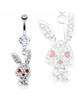 Piercing nombril Acier Chirurgical Lapin Joyeux