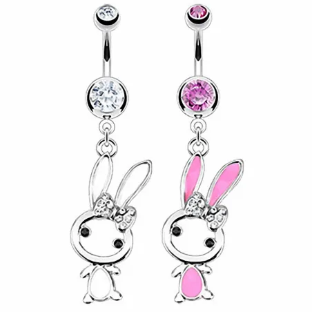 Piercing nombril Acier Chirurgical Lapin