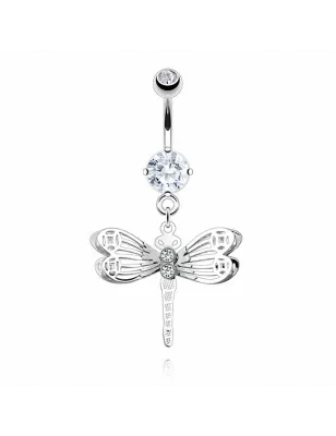 Piercing nombril Acier Chirurgical Libellule
