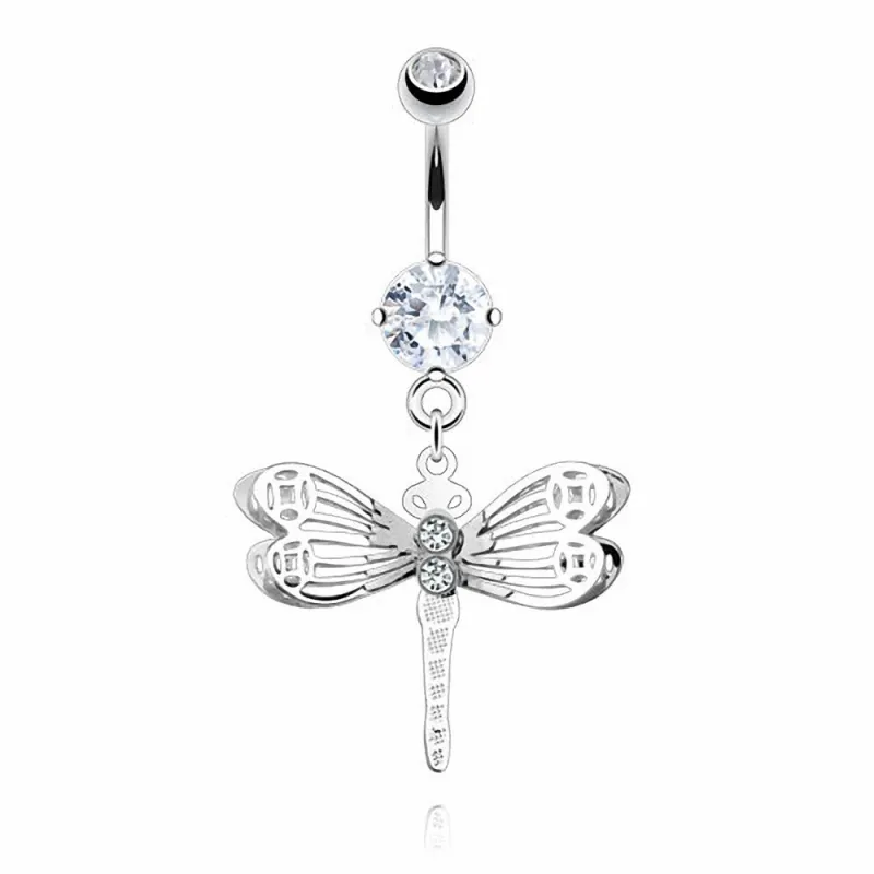 Piercing nombril Acier Chirurgical Libellule