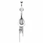Piercing nombril Acier Chirurgical Pendentif Larme Chaînes