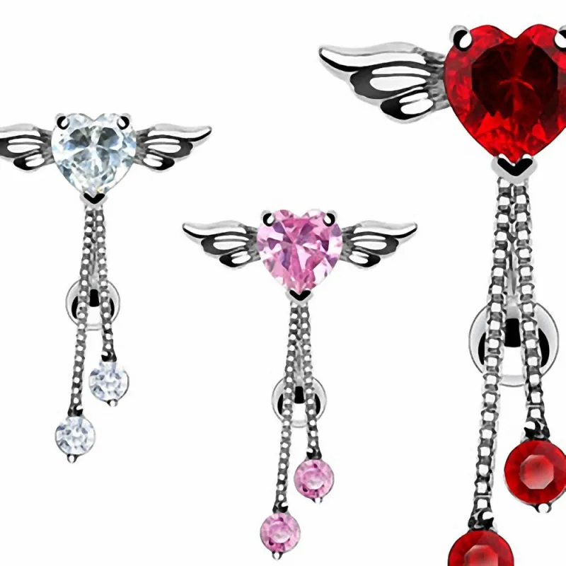 Piercing nombril inversé Ailes d'Ange