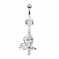 Piercing nombril Acier Chirurgical Pendentif Papillon