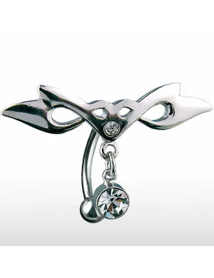 Piercing nombril inversé Tribal Gemme