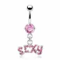 Piercing nombril Acier Chirurgical Pendentif Sexy