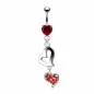 Piercing nombril Pendentif Coeurs