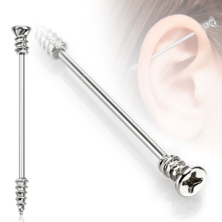 Piercing industriel en forme de vis