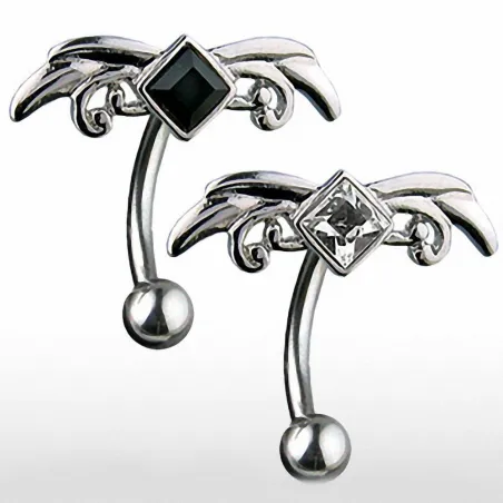 Piercing nombril inversé Tribal Gemme Losange