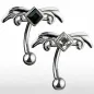 Piercing nombril inversé Tribal Gemme Losange