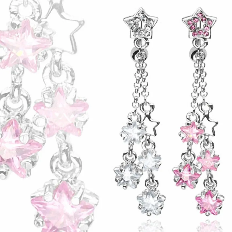 Piercing nombril inversé Chaines Etoiles