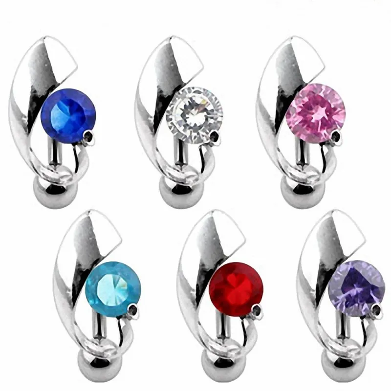 Piercing nombril inversé Strass