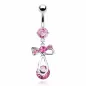 Piercing nombril Noeud Papillon Cosmo