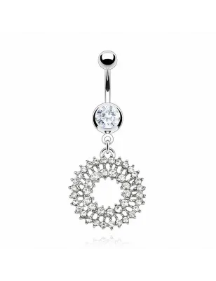 Piercing nombril Cercle Rayonnant