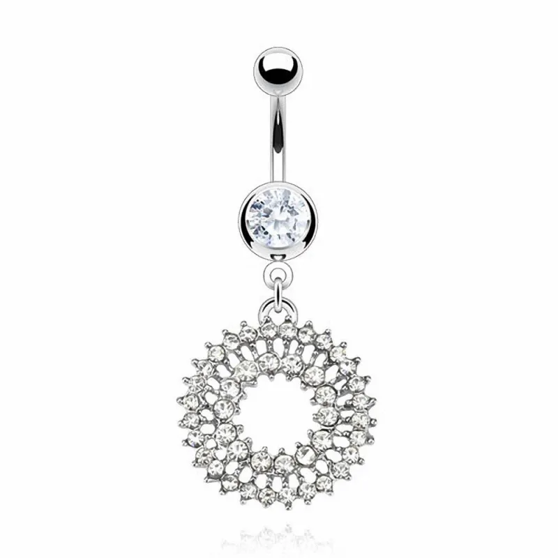 Piercing nombril Cercle Rayonnant