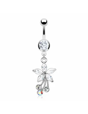 Piercing nombril Fleur