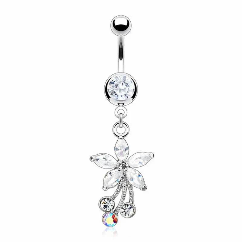 Piercing nombril Fleur