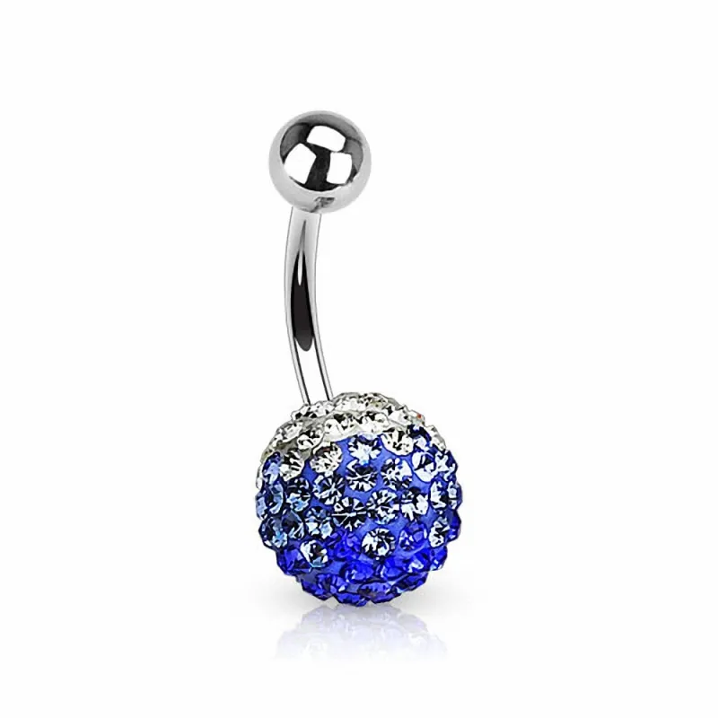 Piercing nombril Multi Cristaux Ferido