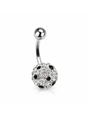 Piercing nombril Crystal Ferido Motif à Pois