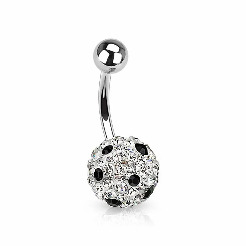 Piercing nombril Crystal Ferido Motif à Pois