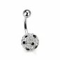 Piercing nombril Crystal Ferido Motif à Pois