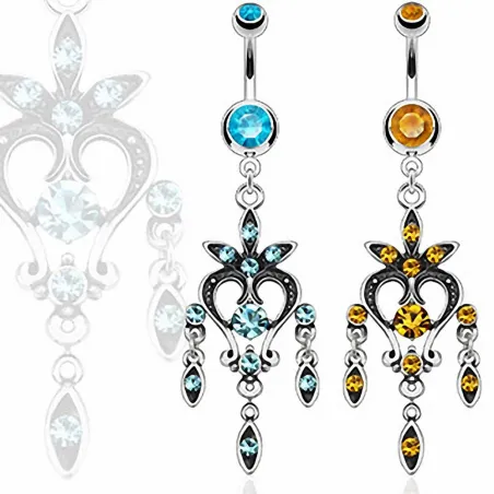 Piercing nombril Chandelier Vintage