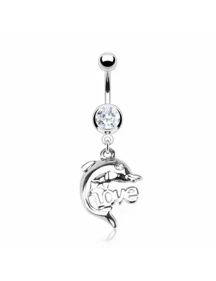 Piercing nombril Dauphin Love