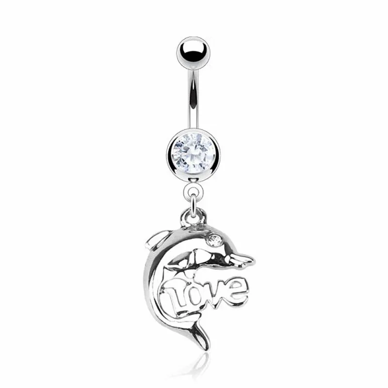Piercing nombril Dauphin Love