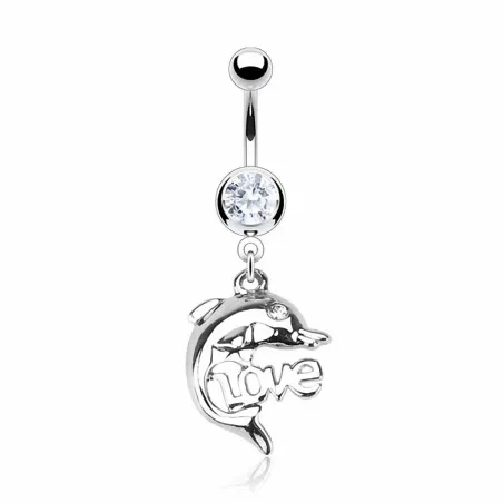 Piercing nombril Dauphin Love