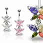 Piercing nombril Double Papillon