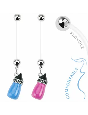 Piercing nombril de grossesse Biberon