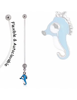 Piercing nombril de grossesse Hippocampe