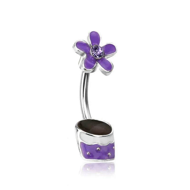 Piercing nombril Pot de Fleur