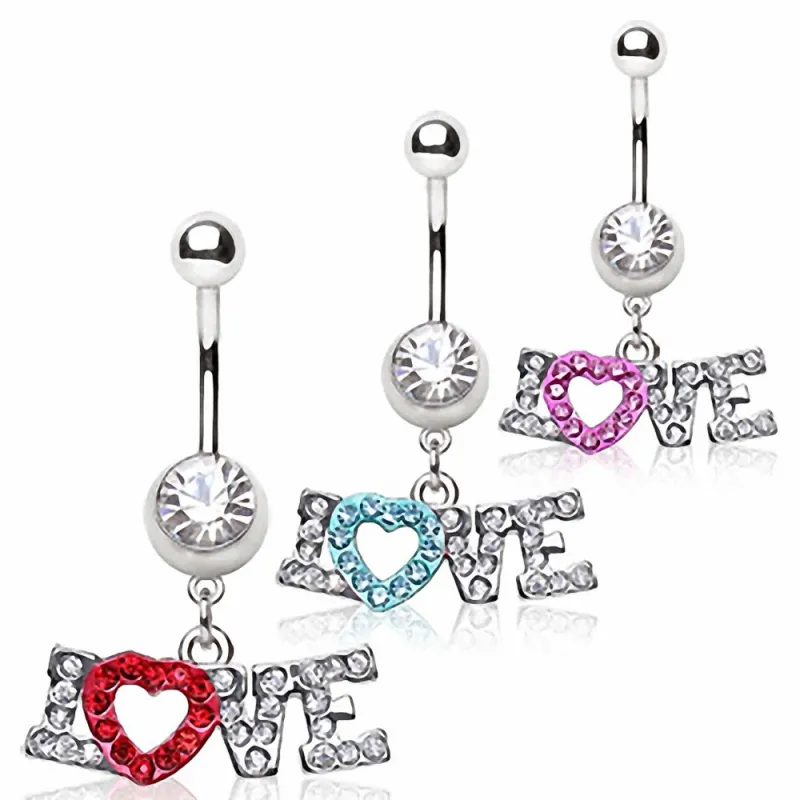 Piercing nombril coeur love Piercing nombril coeur love