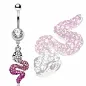 Piercing nombril serpent