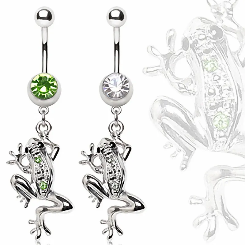 Piercing nombril pendentif grenouille