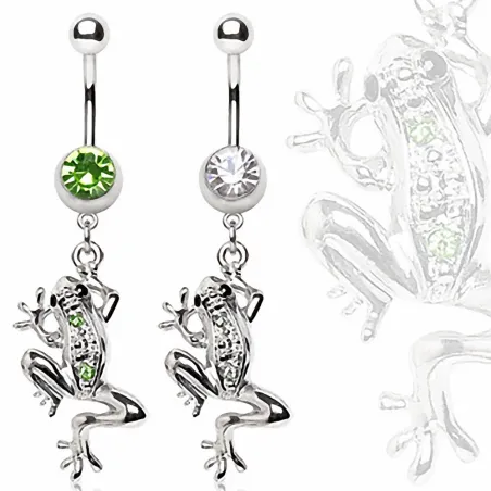 Piercing nombril pendentif grenouille