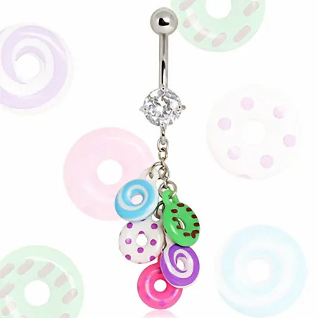 Piercing nombril donuts