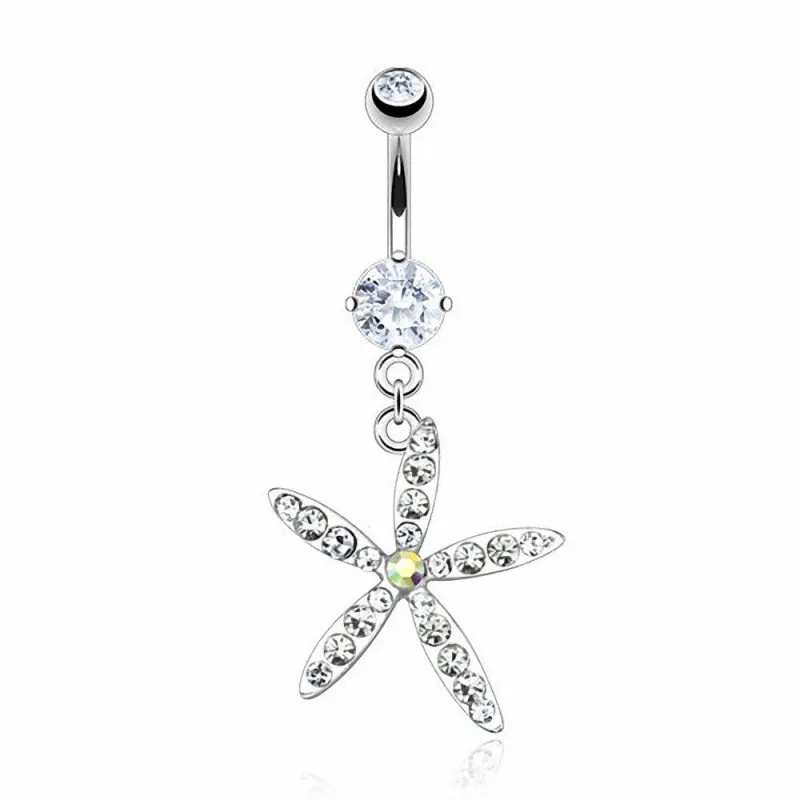 Piercing nombril étoile de mer