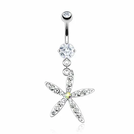 Piercing nombril étoile de mer