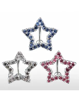 Piercing nombril inversé étoile