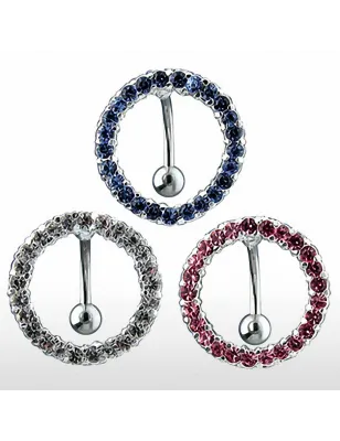 Piercing nombril inversé cercle