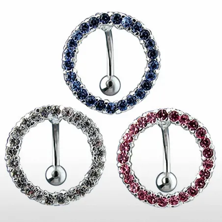 Piercing nombril inversé cercle