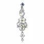 Piercing nombril inversé chandelier