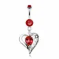 Piercing nombril coeur vintage
