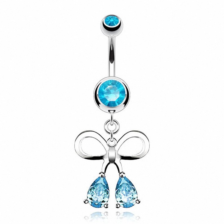 Piercing nombril noeud larme