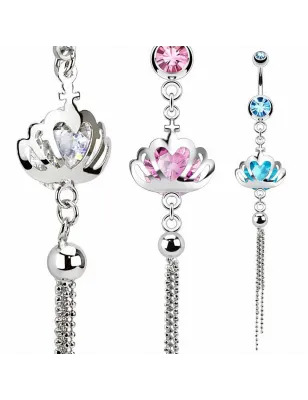 Piercing nombril couronne