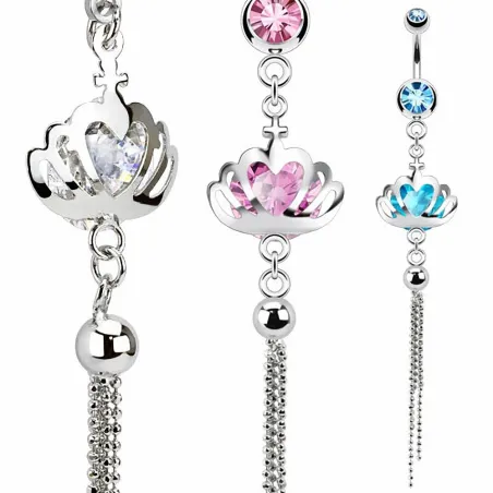 Piercing nombril couronne